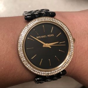 100% AUTH- Michael Kors Darci watch w/ rhinestones